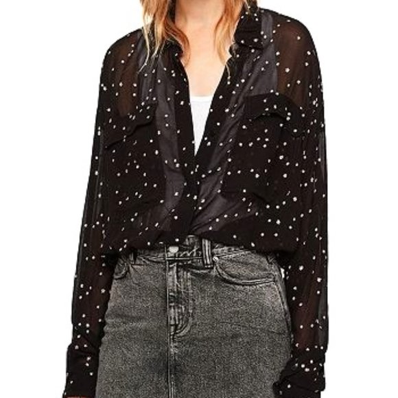 All Saints Tops - AllSaints Amari Star Shirt
